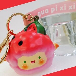 Watermelon Smily Face🍉Squishy Elastic Keychain/Bag Charm